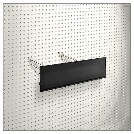 Azar Displays 4" H x 12" L Black C-Channel 600412-BLK